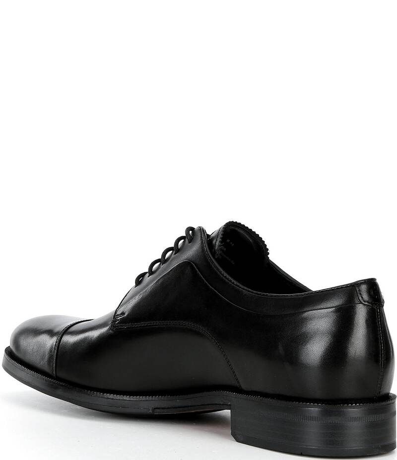 コールハーン メンズ シューズ ドレスシューズ オックスフォード キャップ レザー Cole Haan Mens Dean Grand Leather Cap Toe Oxfords BlackBlackBlack ブラック