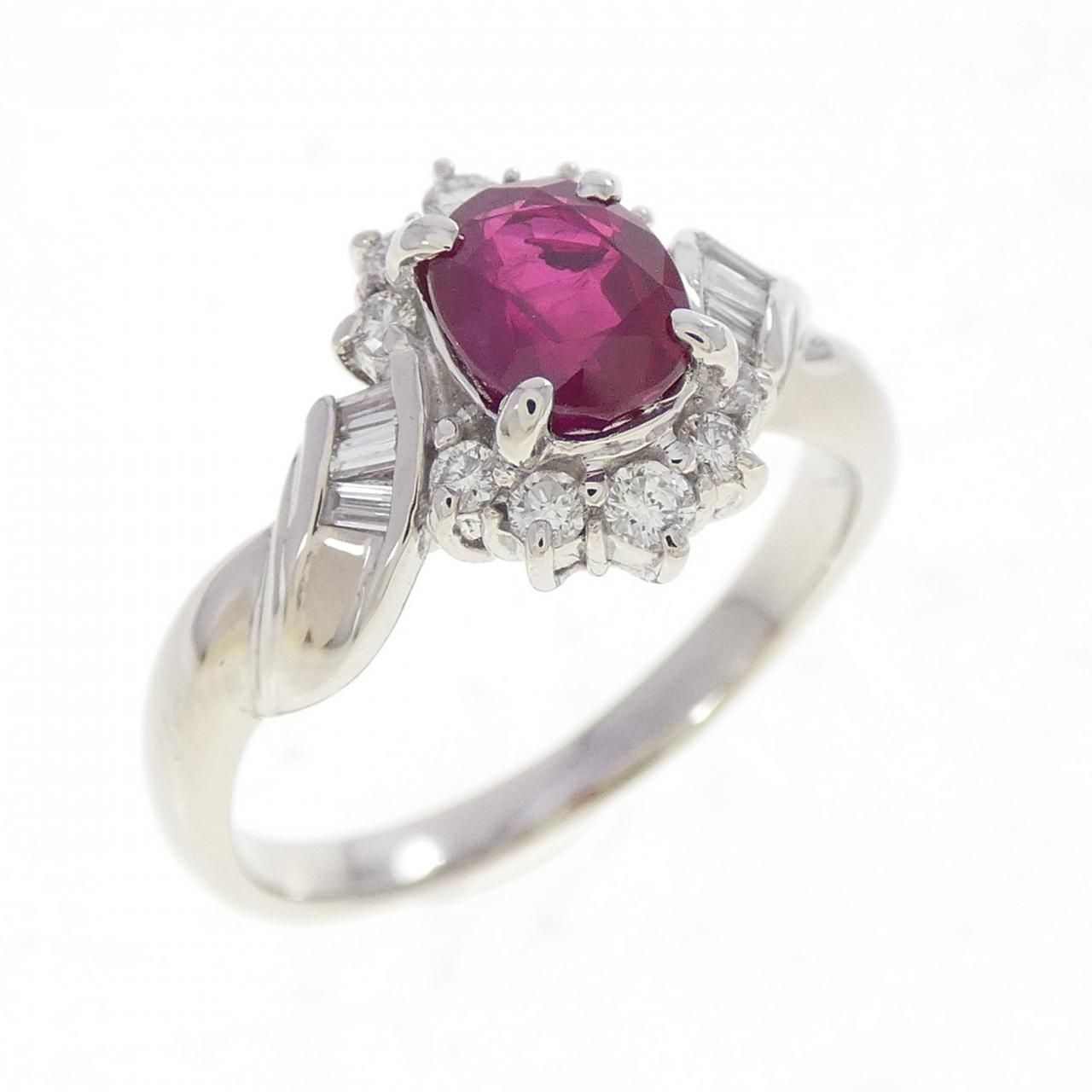 PT900 ルビー リング 1.06CT
