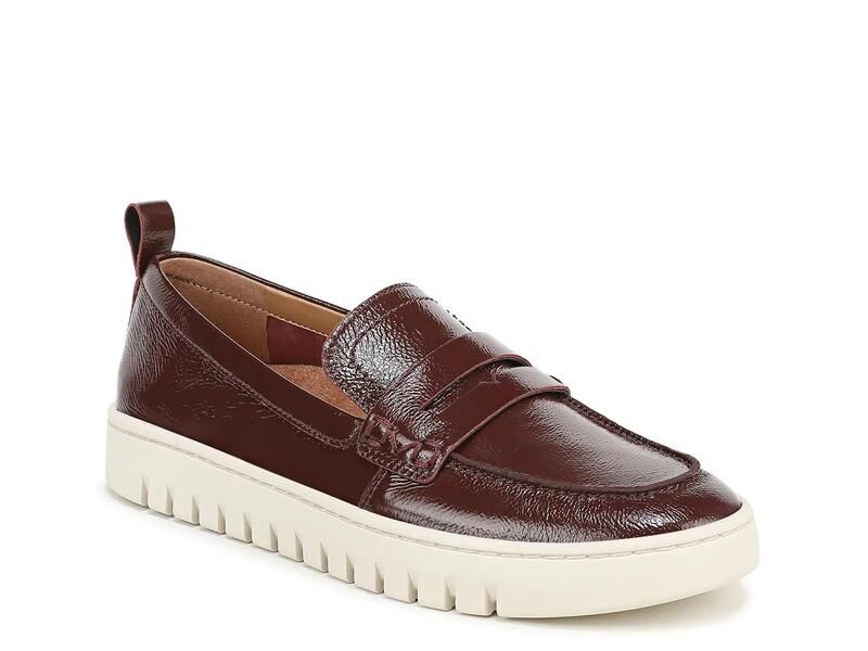 バイオニック レディース シューズ スリッポン・ローファー VionicUptown Penny Loafered レッド