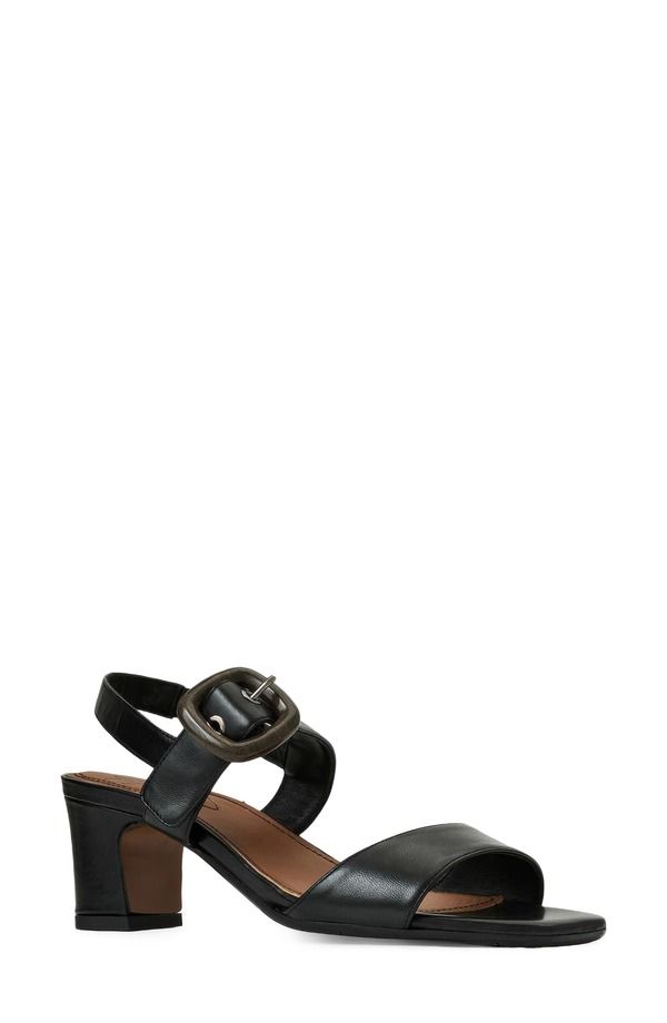 アクアタリア レディース シューズ ヒール サンダル Aquatalia Luca Slingback Sandal Black Leather ブラック