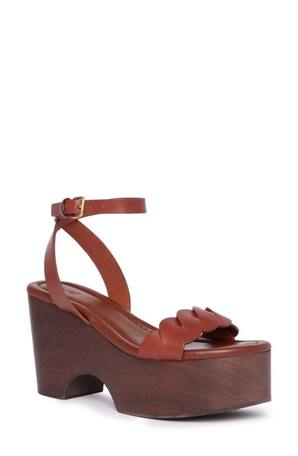 ペイジ レディース シューズ パンプス プラットフォーム サンダル アンクル PAIGE Romy Ankle Straplatform Sandal Whisky
