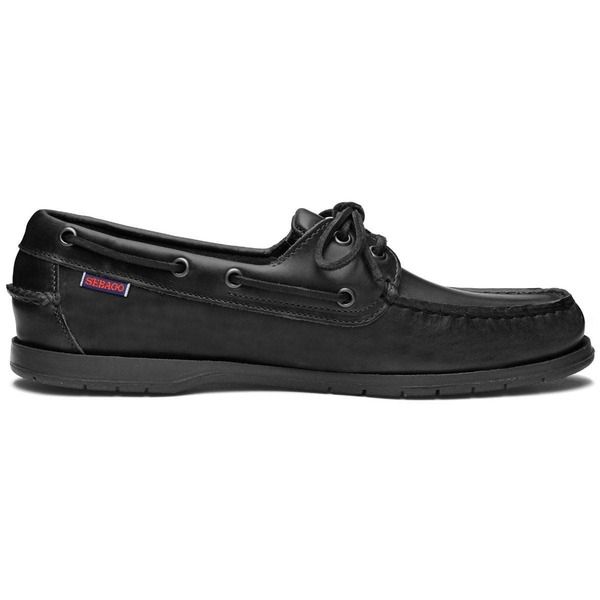 セバゴ メンズ シューズ スリッポン・ローファー Sebago Classic Portland Boat Shoes Total Black ブラック