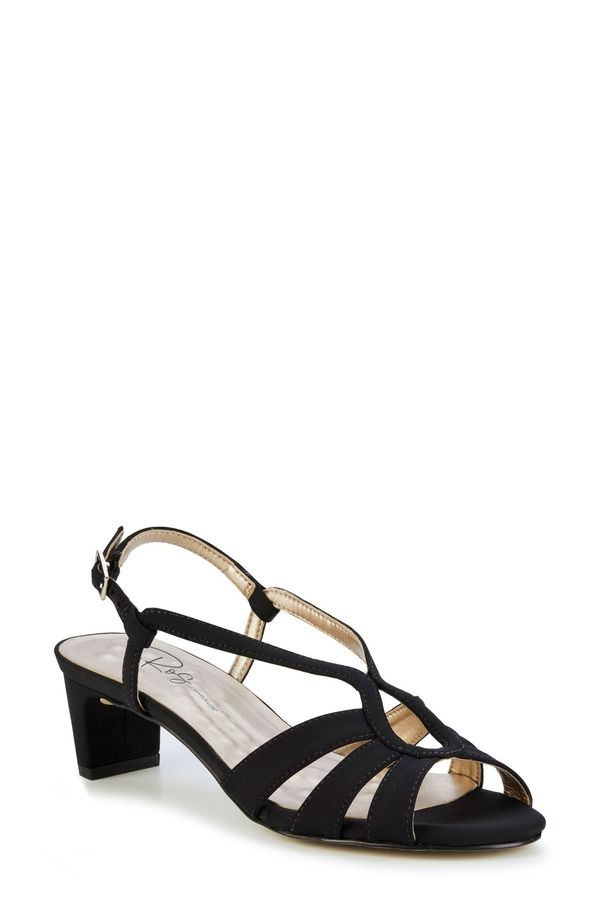ロスハンマーソン レディース シューズ ヒール サンダル Ros Hommerson Leandra Slingback Sandal Black ブラック