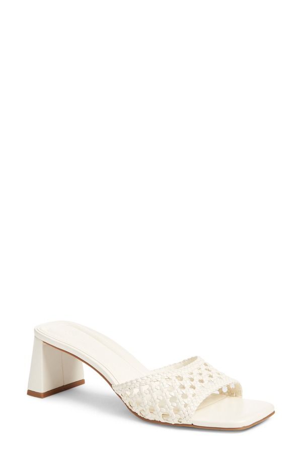 オープンエディット レディース シューズ サンダル ヒール Open Edit Jaydin Block Heel Sandal Ivory Vanilla アイボリー