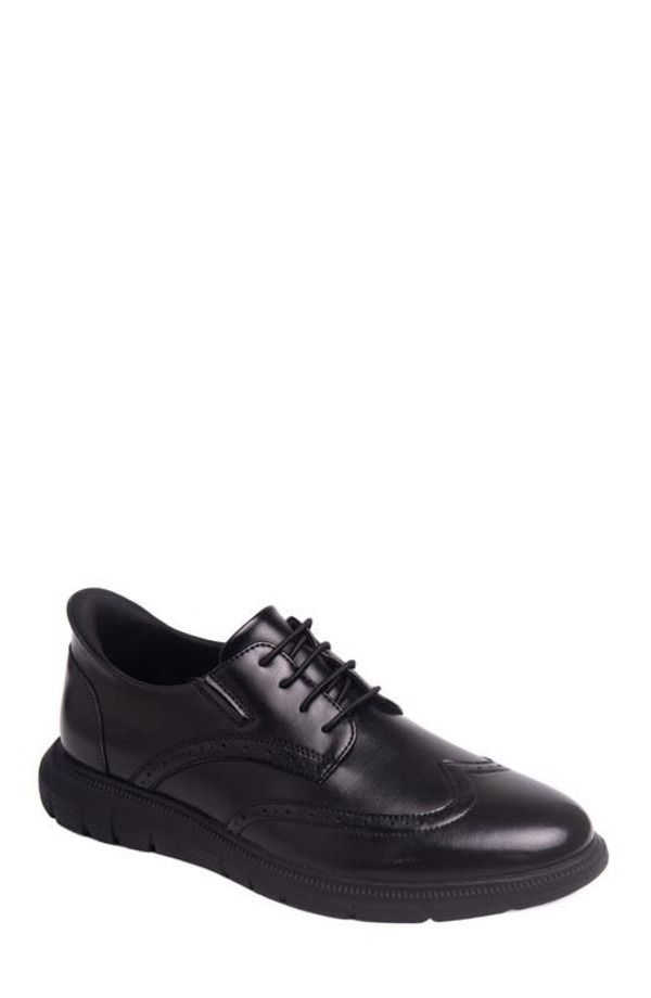 マークジョセフニューヨーク メンズ シューズ オックスフォード ウィングチップ レザー Marc Joseph New York Hill Street Hands Free Technology Leather Wingtip Oxford Black Na