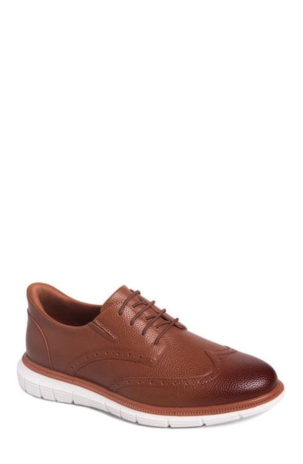 マークジョセフニューヨーク メンズ シューズ オックスフォード ウィングチップ レザー Marc Joseph New York Hill Street Hands Free Technology Leather Wingtip Oxford Cognac G