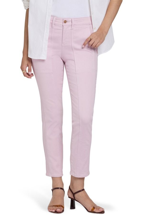 エヌワイディージェイ レディース ボトムス デニムパンツ ジーンズ NYDJ Margot Seamed Crop Girlfriend Jeans Light Lilac ライラック