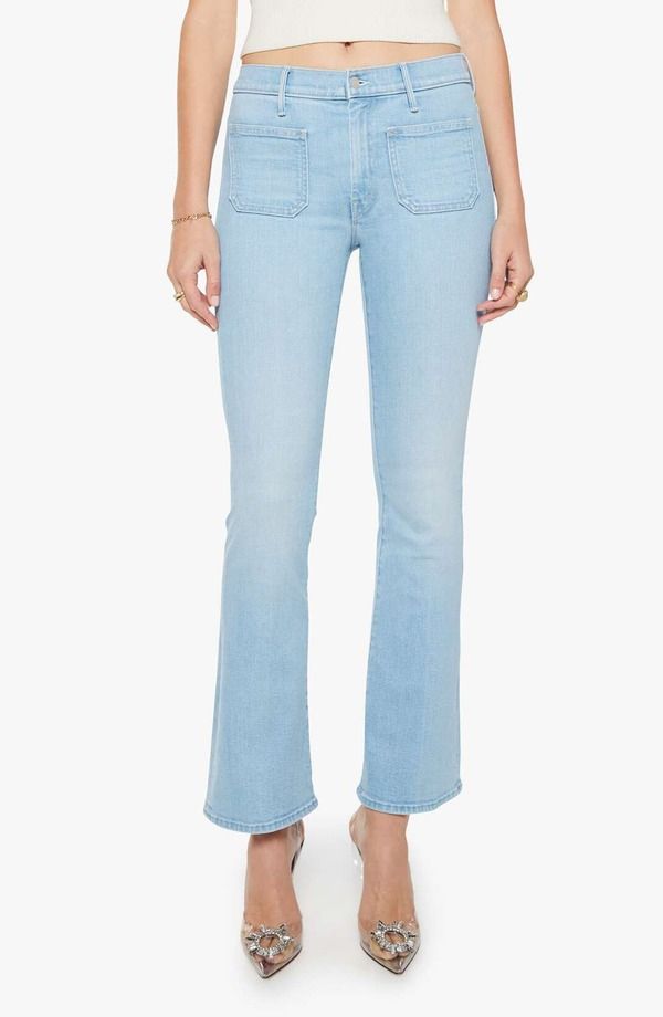 マザー レディース ボトムス デニムパンツ ジーンズ MOTHER The Patch Pocket Mid Rise Flare Jeansauced By Six