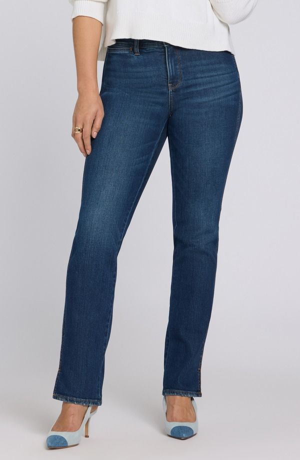 エヌワイディージェイ レディース ボトムス デニムパンツ ストレート アンクル ジーンズ NYDJ Marilyn Clean Front Ankle Straight Leg Jeansunset Villa