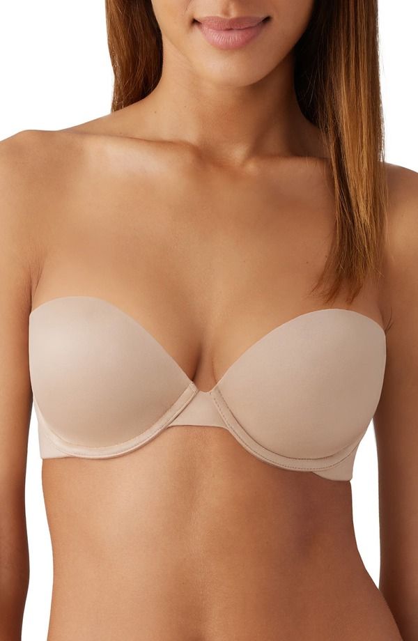 ビーテンプティッド レディース アンダーウェア ブラジャー ストラップレス btemptd by Wacoal Future Foundation Underwire Strapless PushUp Brau Natural
