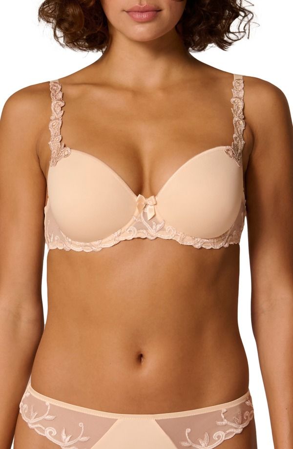 シモーヌペレール レディース アンダーウェア ブラジャー Simone Perele Andora 3D Molded Underwire Bra Chic Beige ベージュ