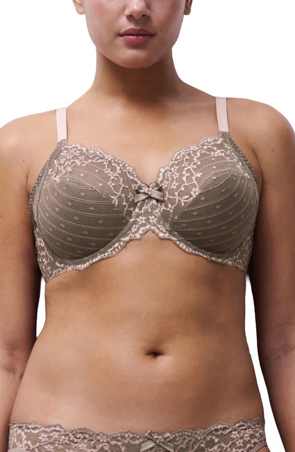 シャンテル レディース アンダーウェア ブラジャー Chantelle Lingerie Rive Gauche Full Coverage Underwire Bra Bronzed Taupe Rose トープ