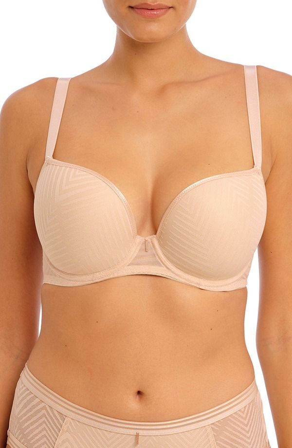 フレイヤ レディース トップス Tシャツ Freya Tailored Plunge Underwire TShirt Bra Natural Beige ベージュ
