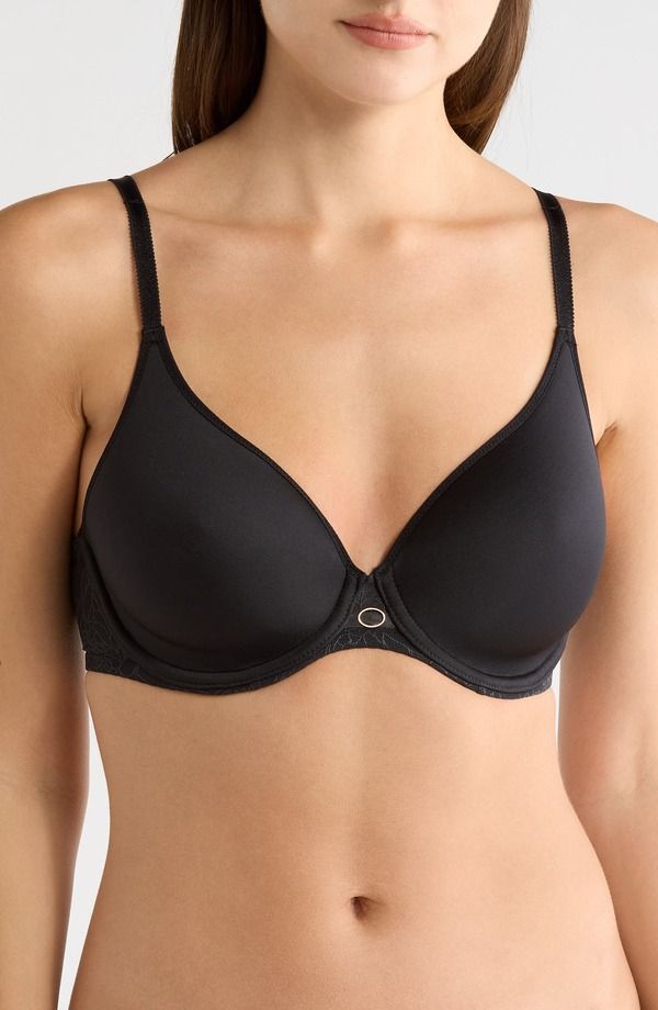 シャンテル レディース アンダーウェア ブラジャー Chantelle Lingerie Belle Underwire Sexy Solution Plunge Bra Black ブラック