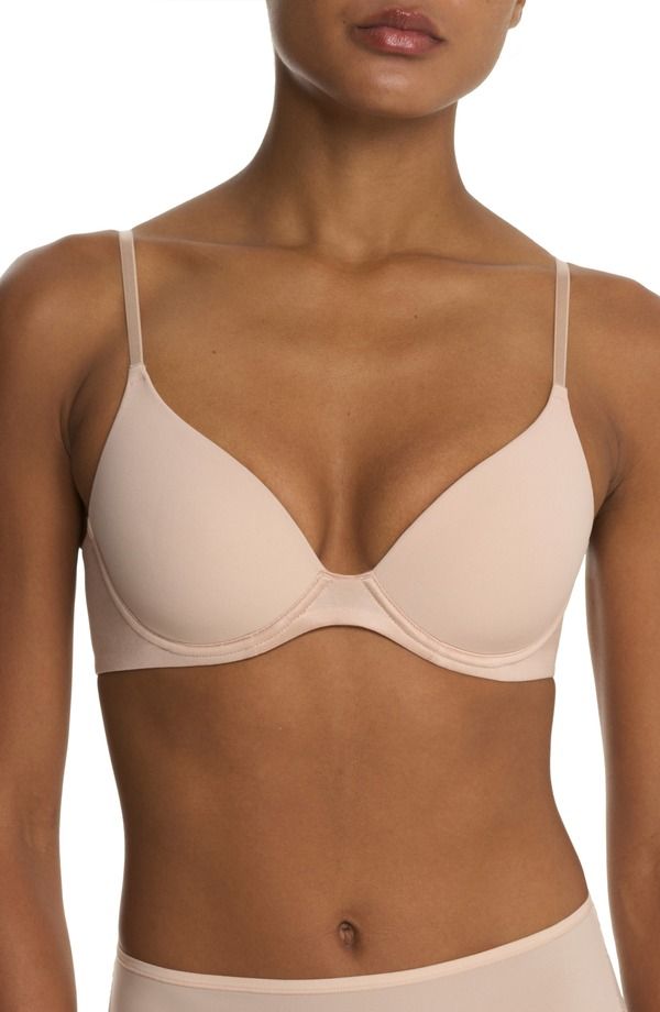 ナトリ レディース アンダーウェア ブラジャー Natori Soft Focus Comfort Underwire Convertible Demi Bra Light Mocha モカ