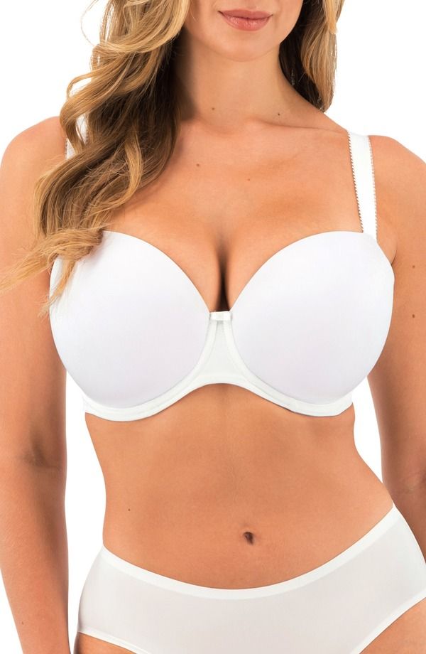 ファンタジー レディース アンダーウェア ブラジャー Fantasie Smoothease Underwire Molded Bra White ホワイト