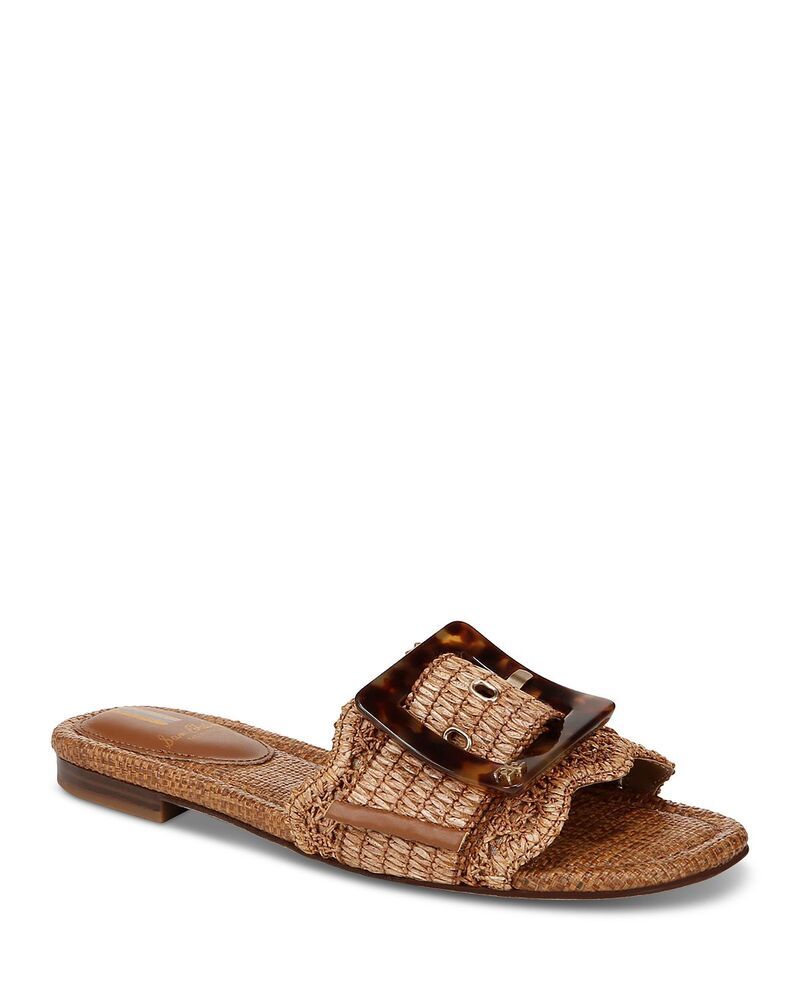 サムエデルマン レディース シューズ サンダル Sam Edelman Womens Bambi Buckled Woven Slide Sandals Cuoio