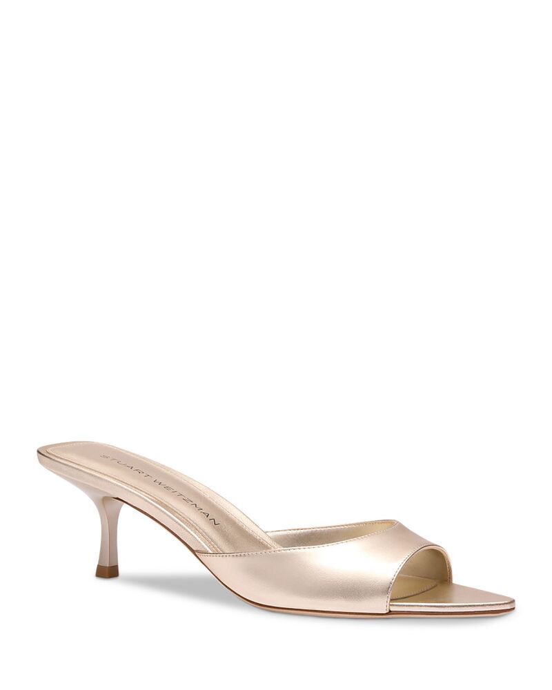 スチュアート ワイツマン レディース シューズ サンダル Stuart Weitzman Womens Lexington 50 Mules Light Gold ゴールド 79,090円