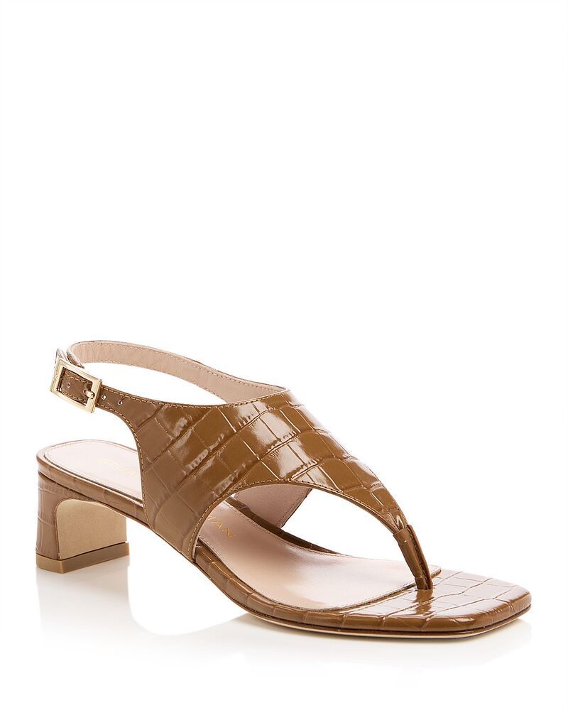 スチュアート ワイツマン レディース シューズ サンダル Stuart Weitzman Womens Bybbtembossed Thong Sandals Doe