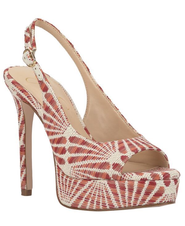 ジェシカシンプソン レディース シューズ パンプス プラットフォーム Jessica Simpson Womensibilla Platform Stiletto Pumps Poppy Sunray Raffia Multi マルチカラー