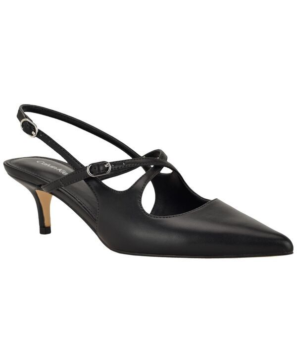カルバンクライン レディース シューズ パンプス ヒール Calvin Klein Womens Vierra Strappy Slingbackitten Heel Pumps Black ブラック