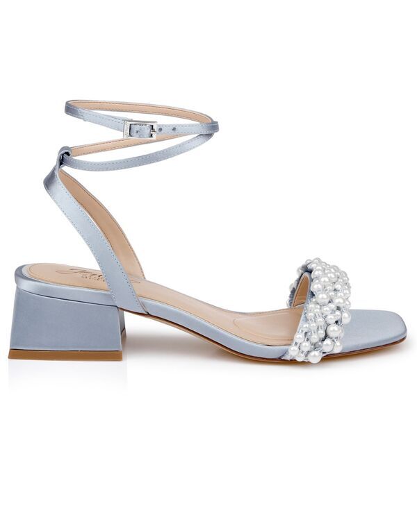 ジュウェルダグレイミシュカ レディース シューズ サンダル Jewel Badgley Mischka Womens Payton Square Toevening Sandals Mist Satin