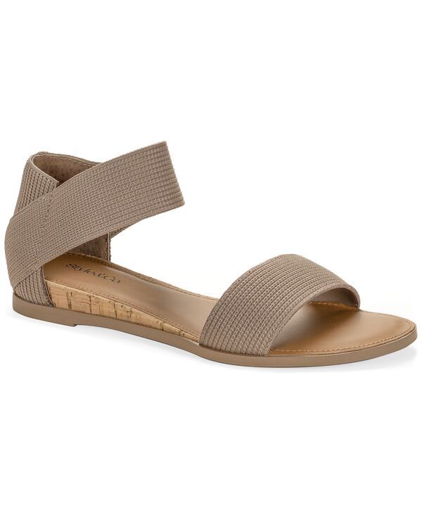 スタイルアンドコー レディース シューズ サンダル Style Co Womens Eileen Elasticized Round Toe Flat Sandals Mountain Trail