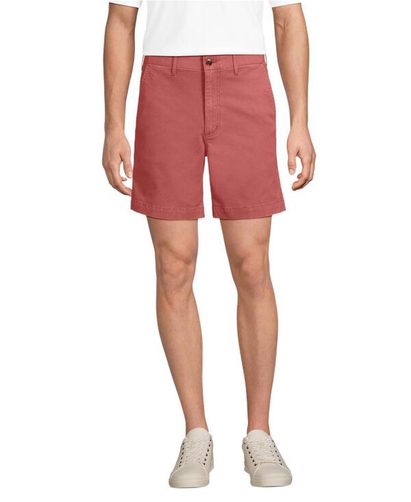 ランズエンド メンズ ボトムス ハーフパンツ・ショーツ Lands End Mens Knockabout Comfort Waist Classic Fit Chino Short Nautical red レッド
