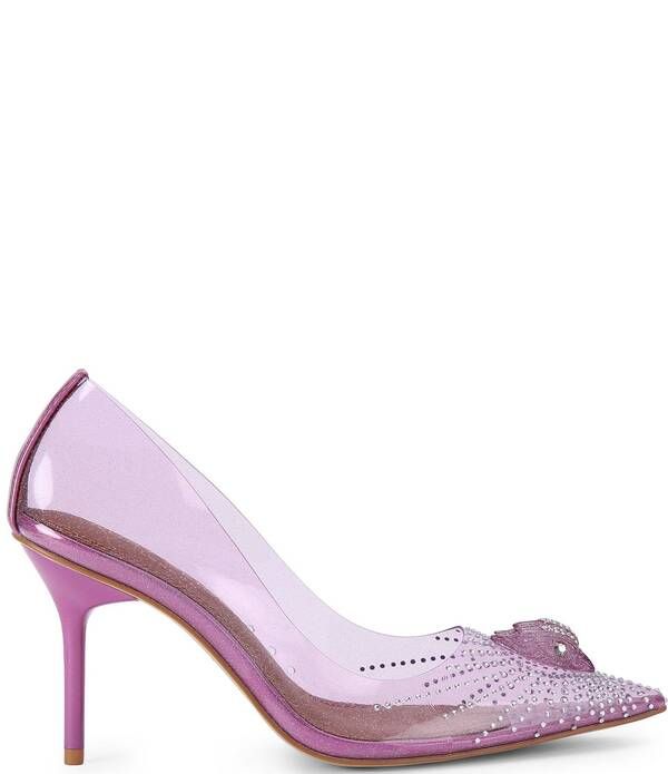 カートジェイガーロンドン レディース シューズ ヒール Kurt Geiger London Eagle Vinyl Crystal Embellished Ornament Court Pumps Purple パープル