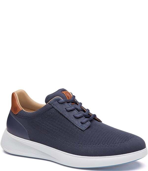 ジョンストンアンドマーフィー メンズ シューズ スニーカー ニット Johnston Murphy Mens Ackerson Knit Plain Toe Sneakers Navy ネイビー