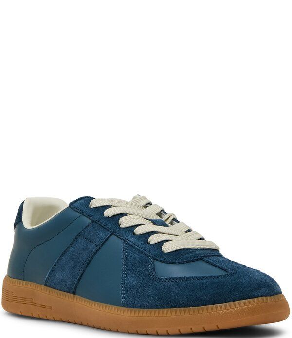 スティーブ マデン メンズ シューズ スニーカー スエード レザー Steve Madden Mens Dixon Leather and Suede LowTop Gum Sole Sneakers Navy ネイビー