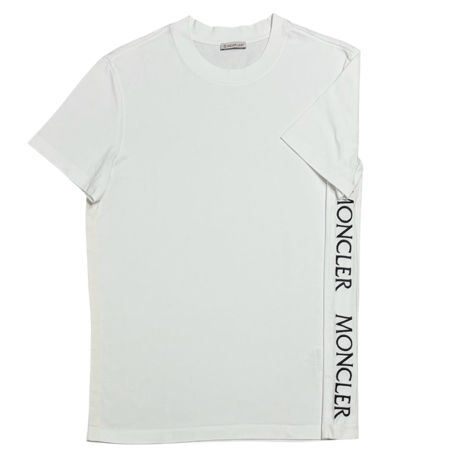 MONCLER/M /ホワイト /サイドラインTシャツ /型番型番F10918C720108390T