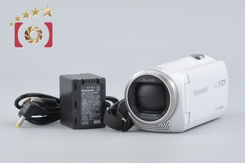 【中古】Panasonic パナソニック HC-V480M ホワイト デジタルハイビジョンビデオカメラ