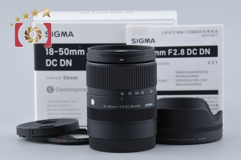 【中古】SIGMA シグマ 18-50mm f/2.8 DC DN Contemporary ソニーEマウント用 元箱付き