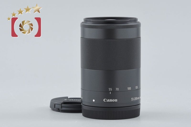 【中古】Canon キヤノン EF-M 55-200mm f/4.5-6.3 IS STM ブラック