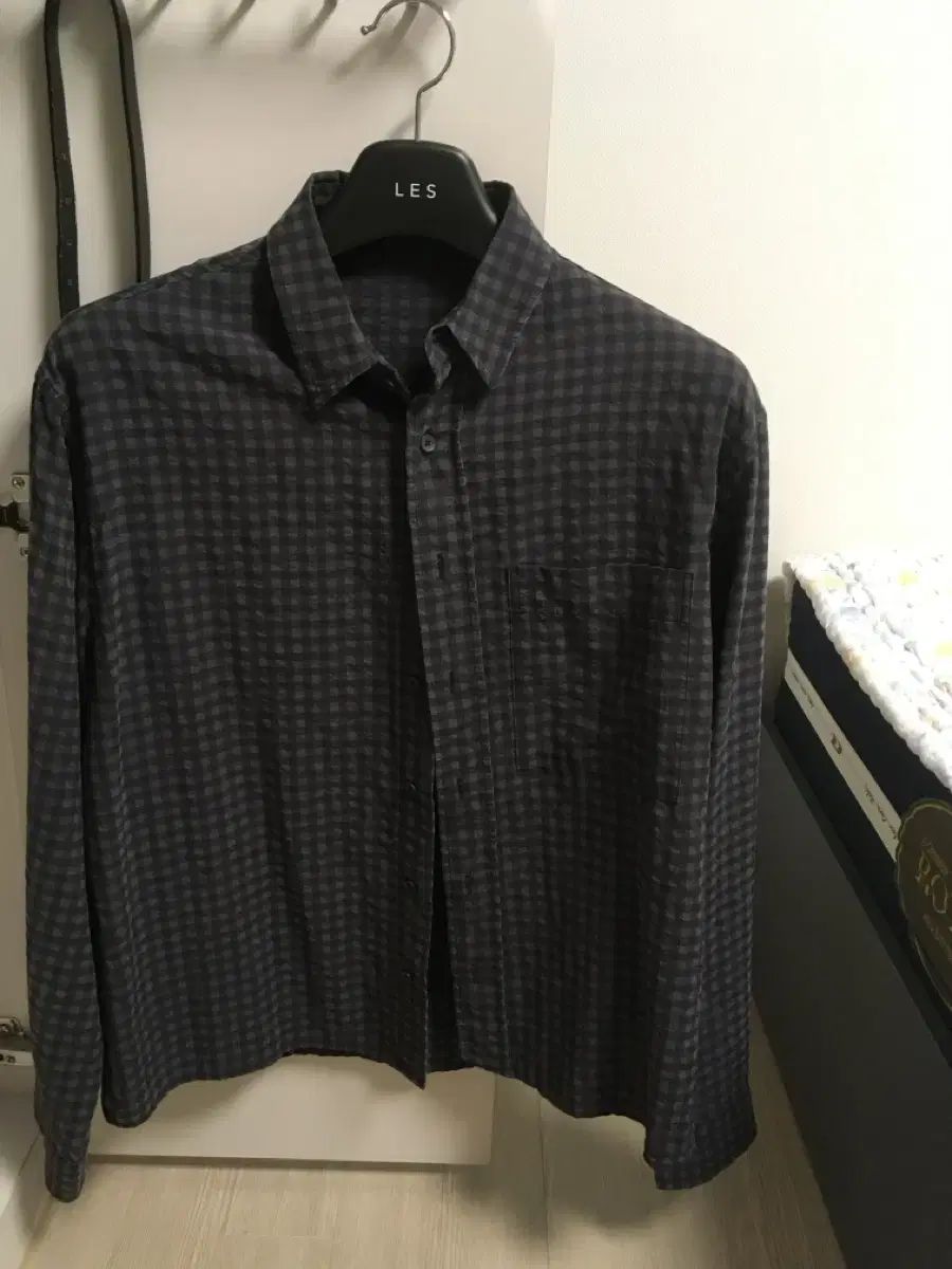ZARA チェッククロップドシャツ