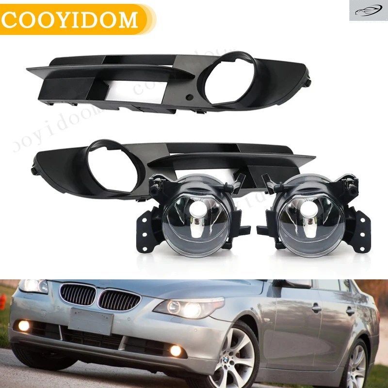 カーフォグランプ フォグライト装飾フレームカバー BMW E60 525I 530I E61 545I 550I 51117049243/51117049244 カースタイリング