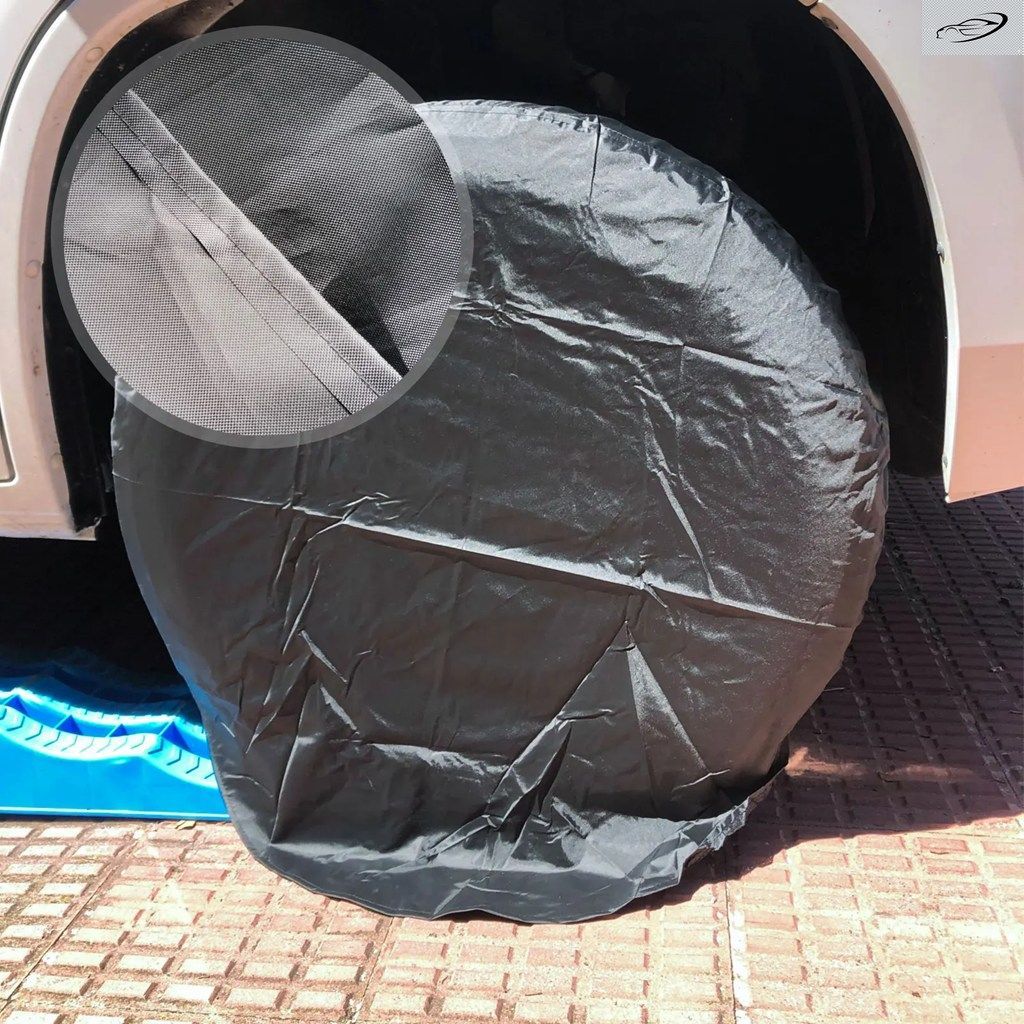 27インチ/32インチホイールタイヤカバー4個セット カータイヤ収納バッグ 車用ホイールプロテクター RV トラック 車 キャンピングカー トレ