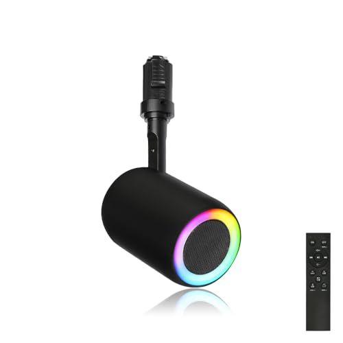 Allegro Lighting ダクトレール スピーカー レール用 Bluetooth スピーカー付きライト 小型 ポータブル おしゃれ ブルートゥース 12W リモコン付き ブラック ホワイト ブルー グレー サクラピンク 8カラー 照明 bb89fc1b