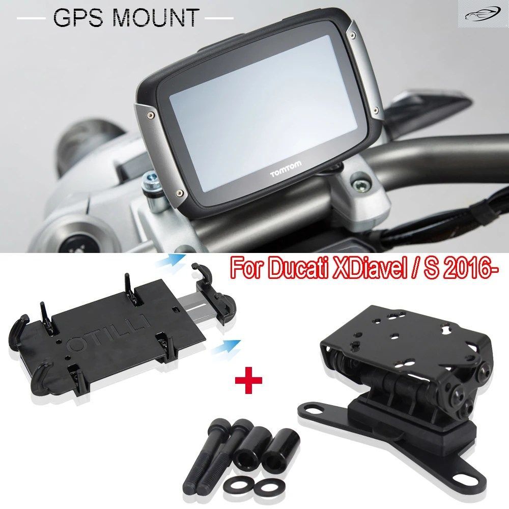 DUCATI XDIAVEL XDIAVEL S 2016-2022 2021 オートバイ用 GPS マウント スマートフォンホルダー ウインドシールドマウント ナビゲーションブ