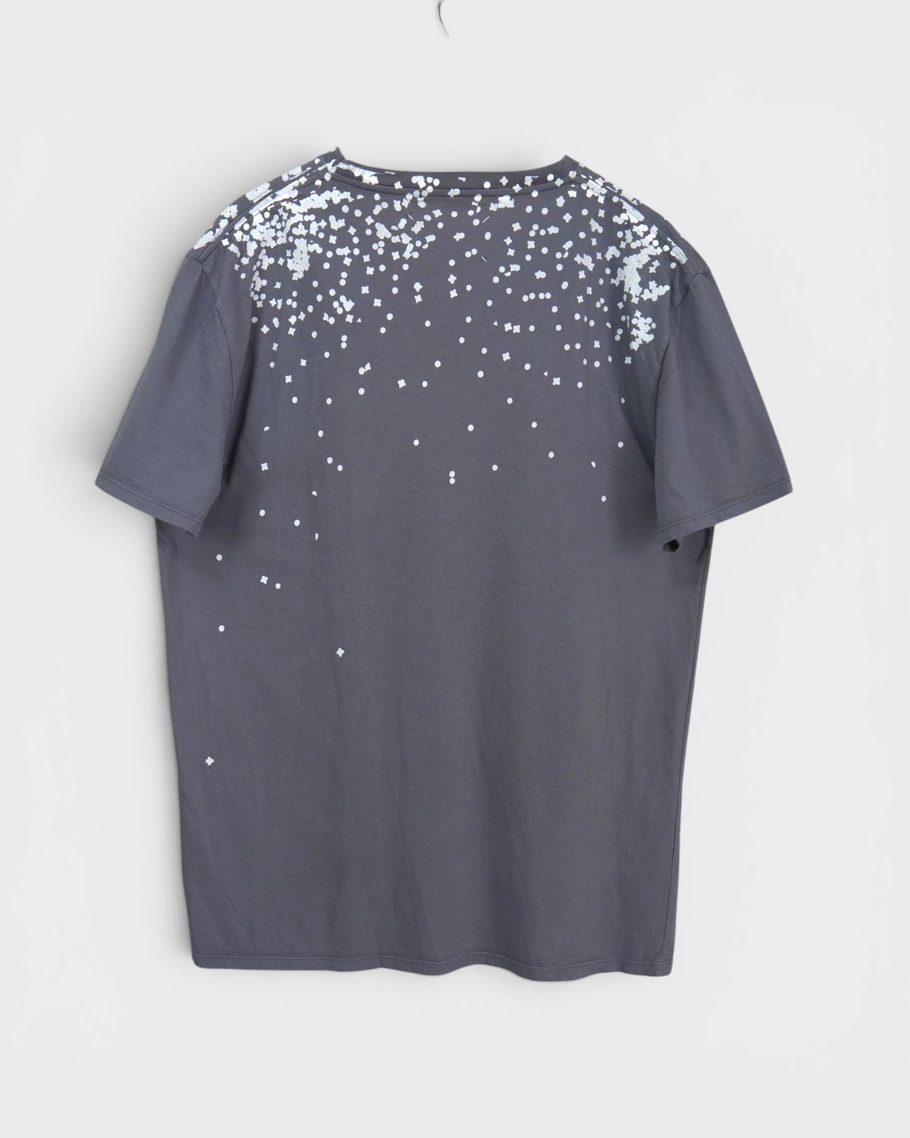 メゾン マルジェラ トロンプルイユ プリント Vネック Tシャツ グレー系 