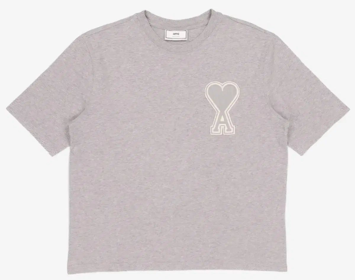 アミ ビックハートロゴ 半袖 Tシャツ グレー 出品