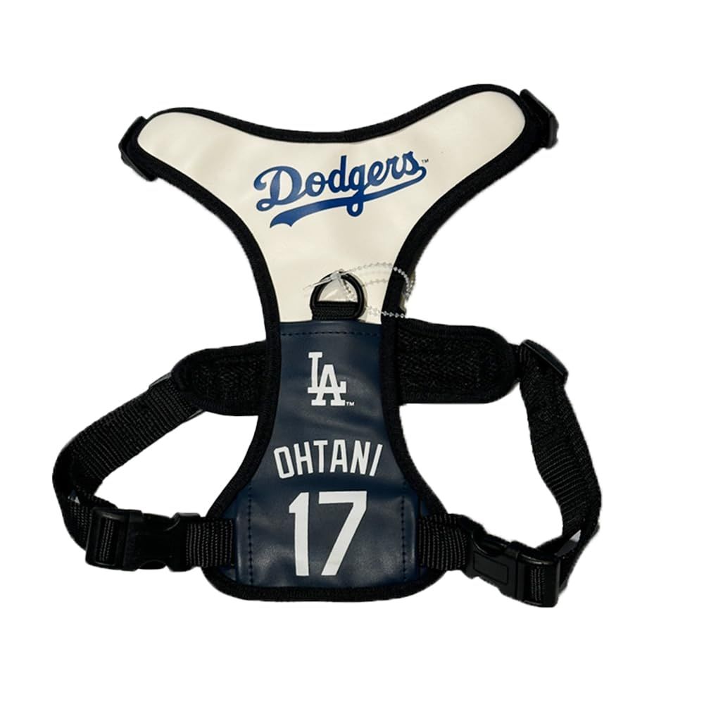 新品 MLB公式 ロサンゼルス ドジャース 大谷翔平選手モデル 犬 ハーネス Mサイズ 野球 Los Angeles Dodgers ペット