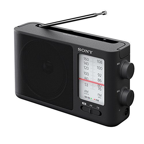 ソニー ポータブルラジオ ICF-506 : FM/AM/ワイドFM対応 電池駆動可能(単3形3本) ブラック ICF-506 Cas 8fe0ad06