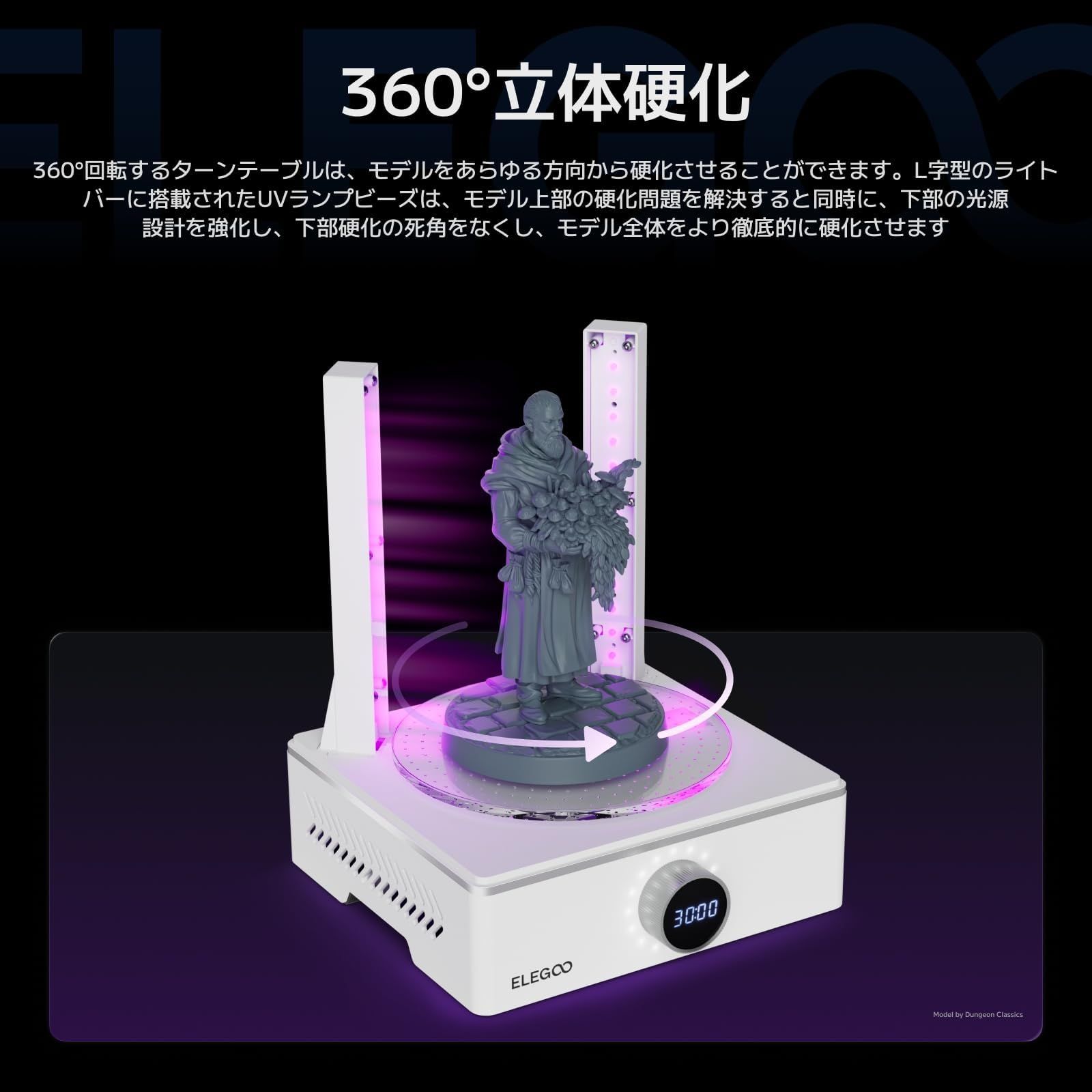新品 ELEGOO Mercury X Bundle 洗浄硬化機 大型レジンモデル用 ELEGOO 