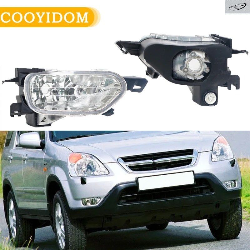 車のフロントライト、フォグランプ、フロントバンパーランプ、ホンダCR-V 2002 2003 2004 RD5 RD7 フォグライト、カースタイリング、ドライ