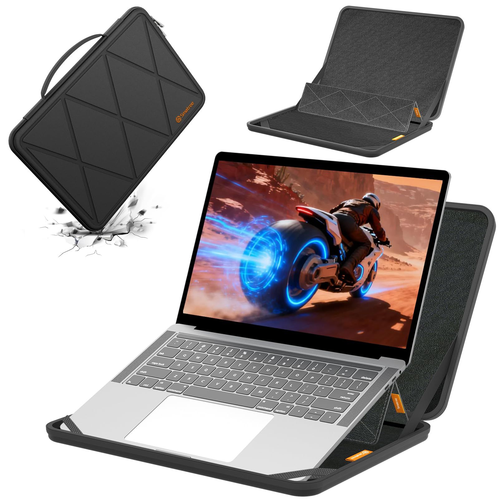 新品 Smatree MS74 ハードプロテクション 14-15.6 インチ ノートパソコンスリーブケース 適合機種: HP mt22 Mobile Thin Client、Microsoft Surface Laptop 7 Copilot+ PC