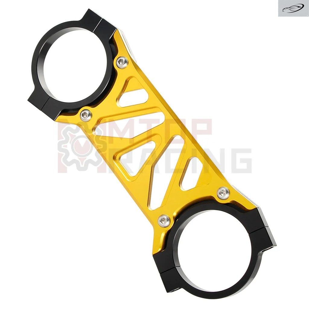 フロントフォークスタビライザーフォークブレース ヤマハ RZ350 4U0 1981-1982 RZ250 4L3 RD250LC 1981-1983 シルバー ゴールド