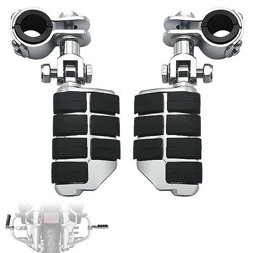 R◆FOVPLUE 1インチ、1.25インチ、1 1/3インチハイウェイフットペグ、調節可能なハイウェイペグ、ハーレーツーリングソフテイルダイナスポーツスター、ホンダカワサキ、スズキ、ヤマハ、インディアンビクトリー、25mm、32mm、34mmエンジンガード、