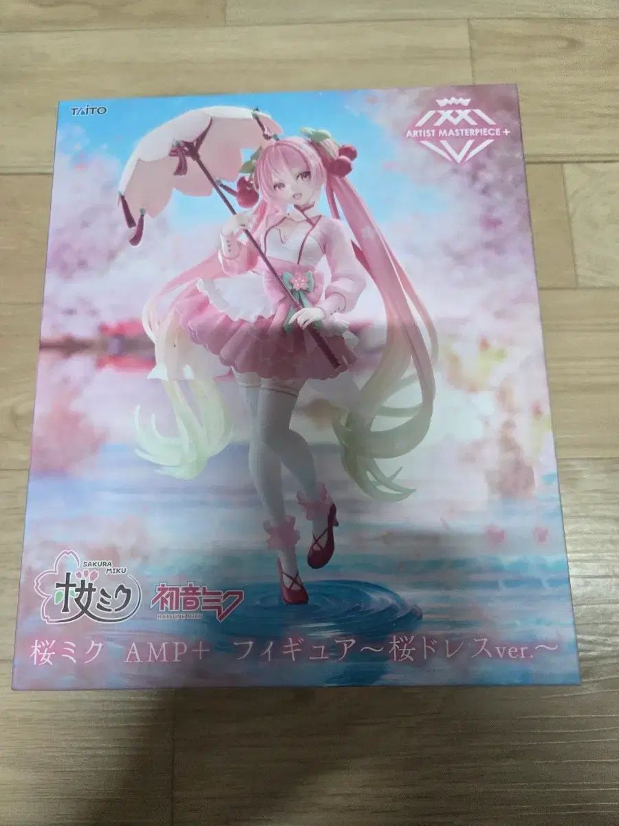 100%新品，新作 TAITO 初音ミク さくらミク AMP+ フィギュア 桜ドレス ver